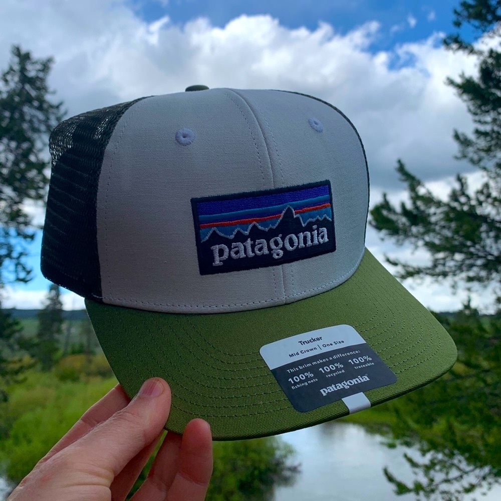 NWT Patagonia Hat - Green & White